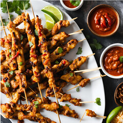 grilled chicken with vegetables