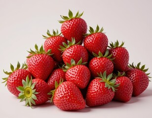 Pyramid of Fresh Red Strawberries