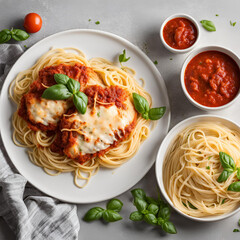 spaghetti with tomato sauce