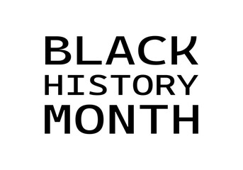 Título negro del mes de la historia negra 