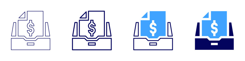 Secure payment gateway icon in 4 different styles. Thin Line, Line, Bold Line, Duotone. Duotone style. Editable stroke
