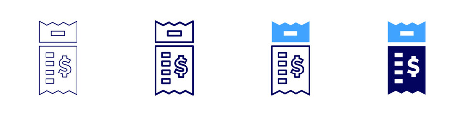 Secure payment networks icon in 4 different styles. Thin Line, Line, Bold Line, Duotone. Duotone style. Editable stroke