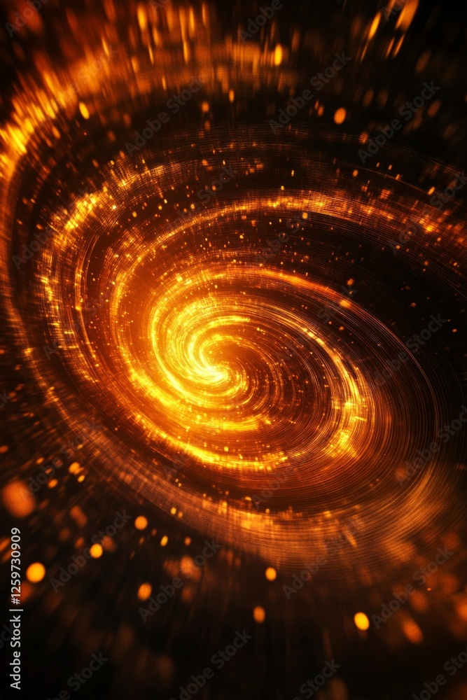 Canvas Prints golden swirl abstract background