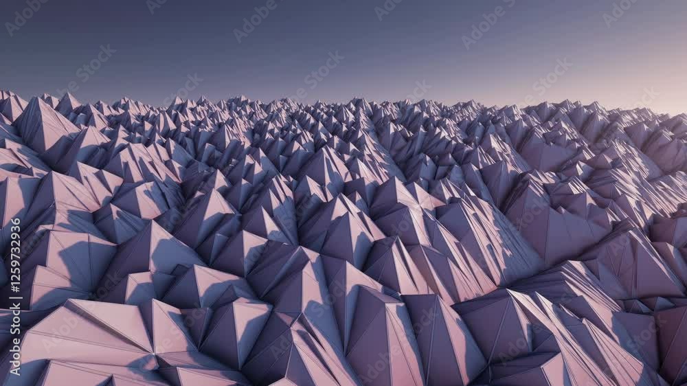 Aufkleber 3d render of a group of people standing in a row