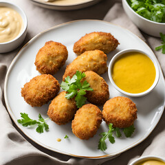chicken nuggets with french fries