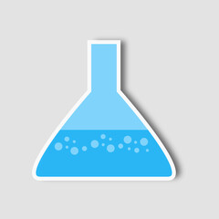 vector or illustration of chemical bottles. bottles for experiments in a chemical laboratory. bottles for medical lab