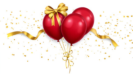 a beautiful party decoration with redwhite and blue balloons whit background