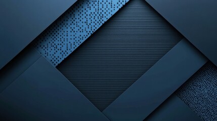 Blue background with repeating patterns for design. Banner template with white space in the center for text. Suitable for abstract minimalist wallpaper and modern graphic design projects.