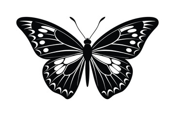 Silhouette design of a butterfly vector art illustration2.eps