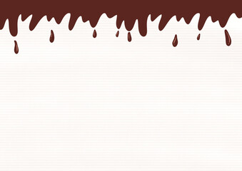 Arrière-plan pour Pâques avec du chocolat fondu