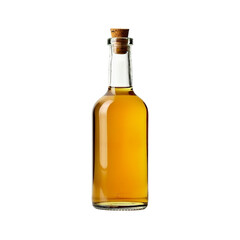 Golden Oil Bottle on Transparent Background