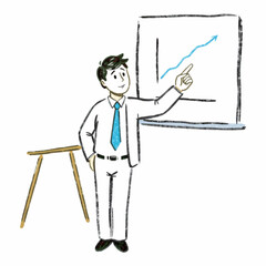 Figure Character presenting.