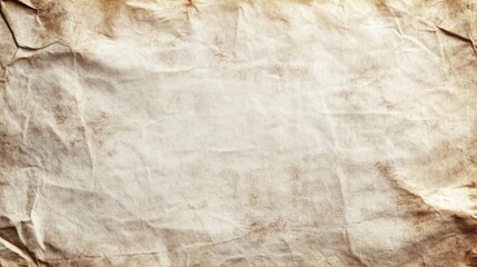 Vintage-Inspired Blank Parchment Texture with Delicate Creases and Weathered Appearance, Expansive Space for Text or Graphics, High-Resolution Top View with Soft Lighting