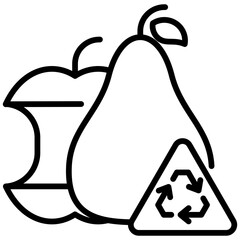 Food Waste Recycling Icon