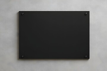 Black Glass Panel on Wall: Modern Design