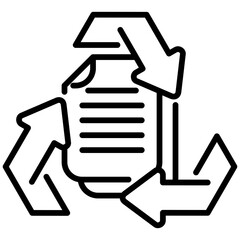 Paper Recycling Icon