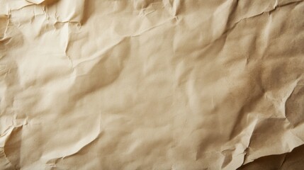 Blank Parchment Texture with Delicate Creases and Weathered Vintage Patina: Ideal for Design Projects with Ample Central Space