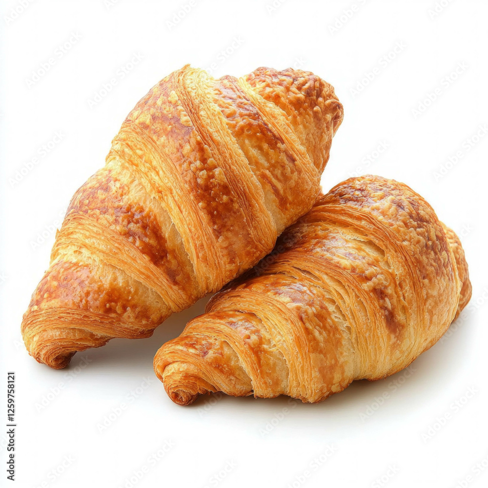 Poster Croissant Isolated