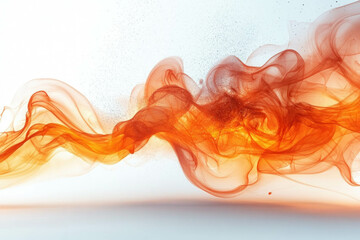 Obraz premium Fire on White Background