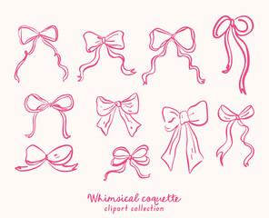 Whimsical bow coquette