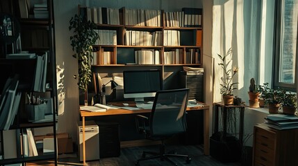 A study area ruined by excessive paperwork, making productivity nearly impossible.