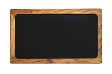 Wooden Frame Chalkboard: Blank Slate for Notes