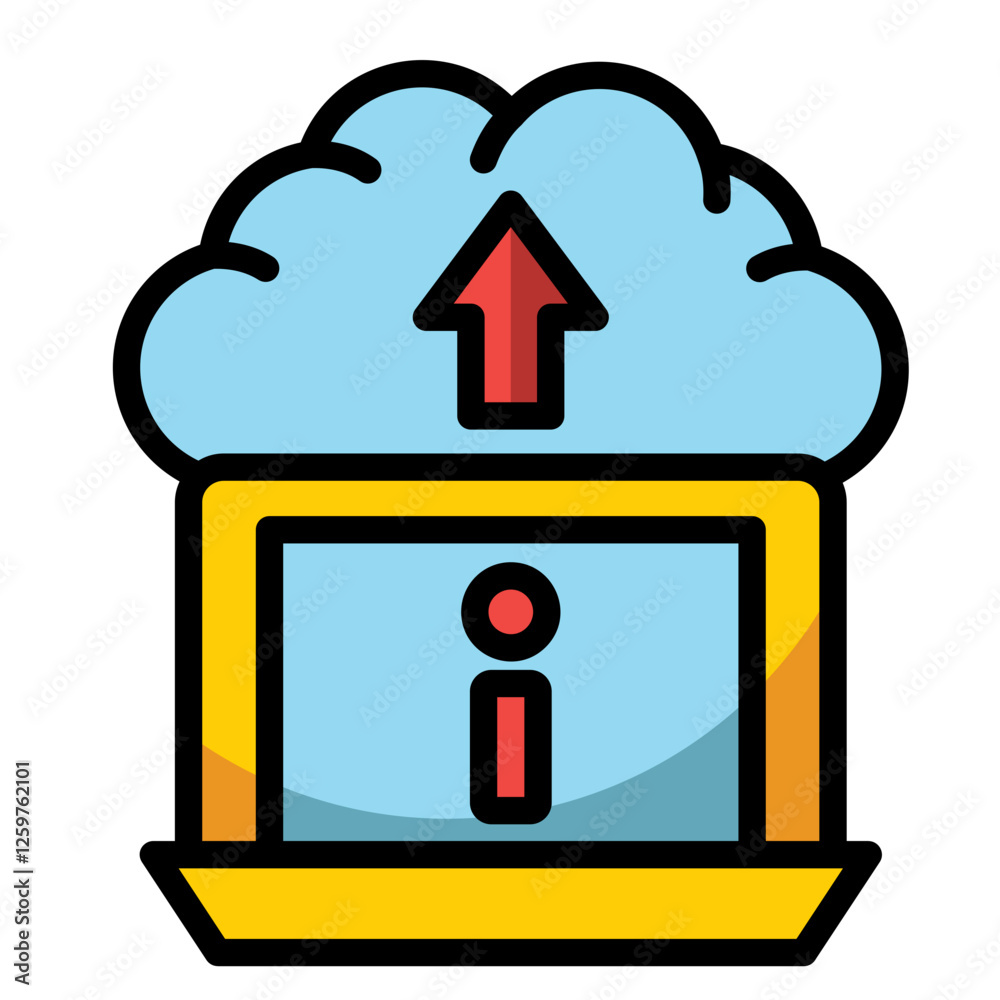 Wall mural Cloud Computing Icon