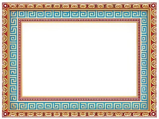 Classic Greek Frame Certificate Template Background