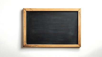 blank blackboard isolated on white