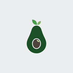 Avocado logo, avocado oil, avocado icon, eco, leaf, vegan, fresh natural avocado logo fully editable vector template