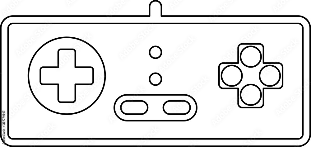 Fototapete Games icon. Gamepad new concept. Black and white game controller symbol trendy flat and simple style icon for web site design, logo, app, game UI isolated on white background