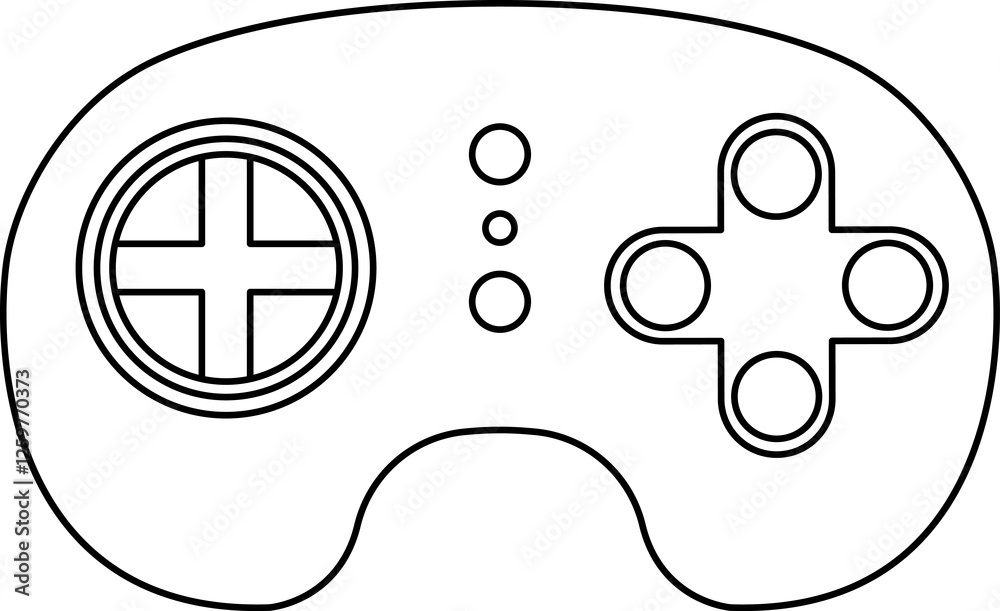 Fototapete Games icon. Gamepad new concept. Black and white game controller symbol trendy flat and simple style icon for web site design, logo, app, game UI isolated on white background