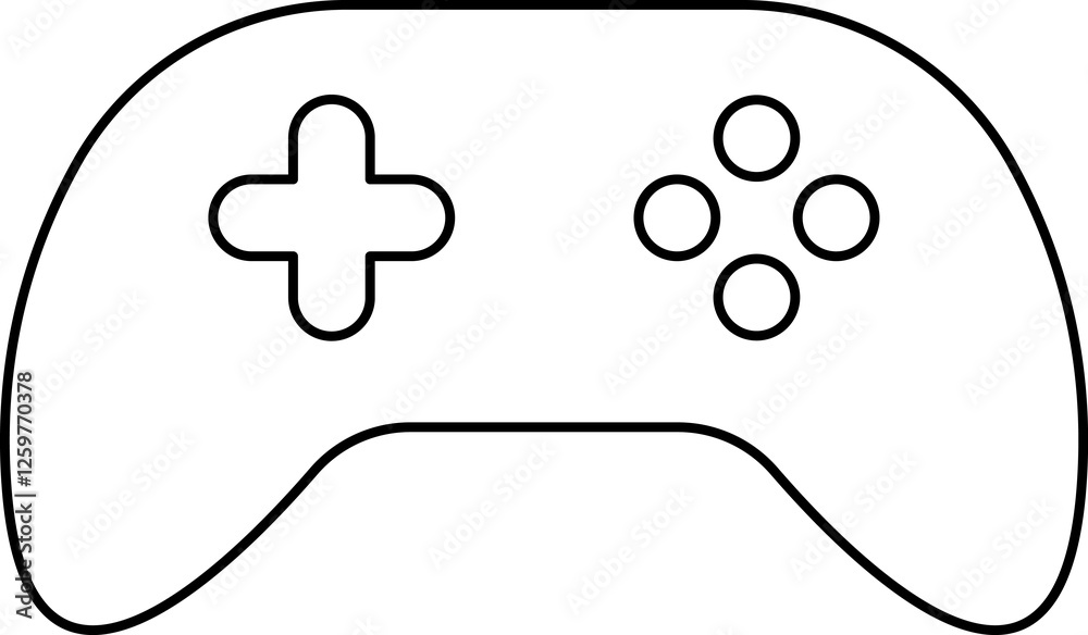 Fototapete Games icon. Gamepad new concept. Black and white game controller symbol trendy flat and simple style icon for web site design, logo, app, game UI isolated on white background