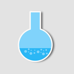 vector or illustration of chemical bottles. bottles for experiments in a chemical laboratory. bottles for medical lab