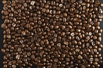 Fototapeta premium Roasted Coffee Beans: Dark, Rich Aroma