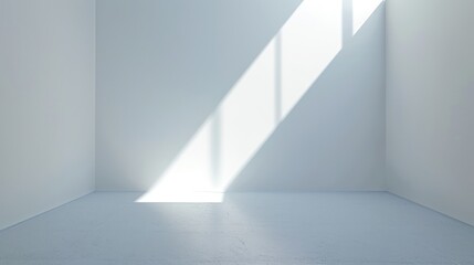 Obraz premium Sunlit Corner: Minimalist Interior Design Photography