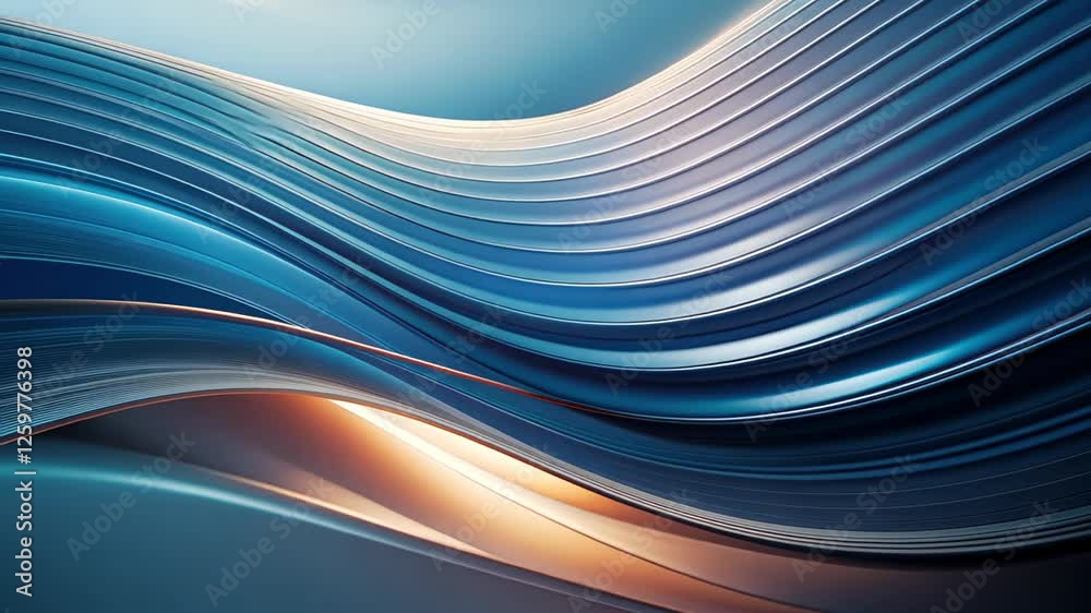 Poster flowing currents of light and color create a mesmerizing atmosphere in an artistic representation of