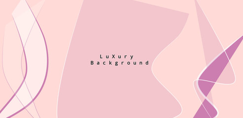 abstract pink background with curved lines and copy space. vector illustration