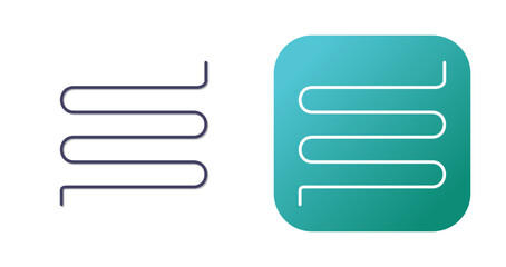 Obraz premium Underfloor Heating Vector Icon