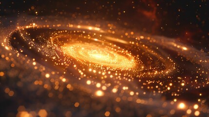 photos of the galaxy in brown and gold colors.