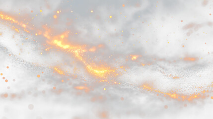 a black and orange background with a lot of small stars