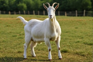 Obraz premium there is a goat that is standing in the grass