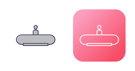 Horizontal Escalator Vector Icon