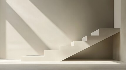 Fototapeta premium Minimalist background with neutral tones. Featuring clean lines and simple shapes. Emphasizing simplicity and elegance. Ideal for modern and sophisticated designs.