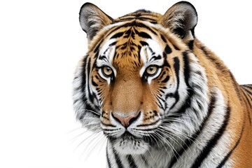 Fototapeta premium there is a tiger that is looking at the camera