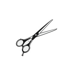 Hand-Drawn Illustration of Scissors on a White Background