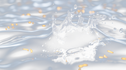 a black and white photo of a water drop
