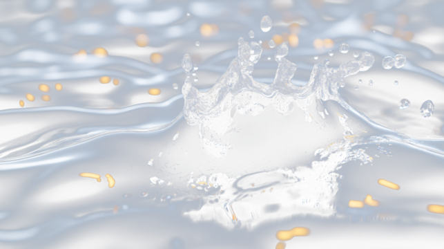 a black and white photo of a water drop