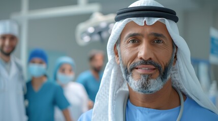 National Physicians Week.Professional doctors and business executives discussing medical strategies in a modern office.