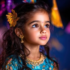 Fototapeta premium Festive Makar Sankranti Celebration with Vibrant Kites, Sweets, and Threads